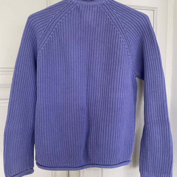 Womens L Sweater 100% Cotton Knit Jacket Blazer High Quality Cotton Ginny NICE! - Picture 3 of 8